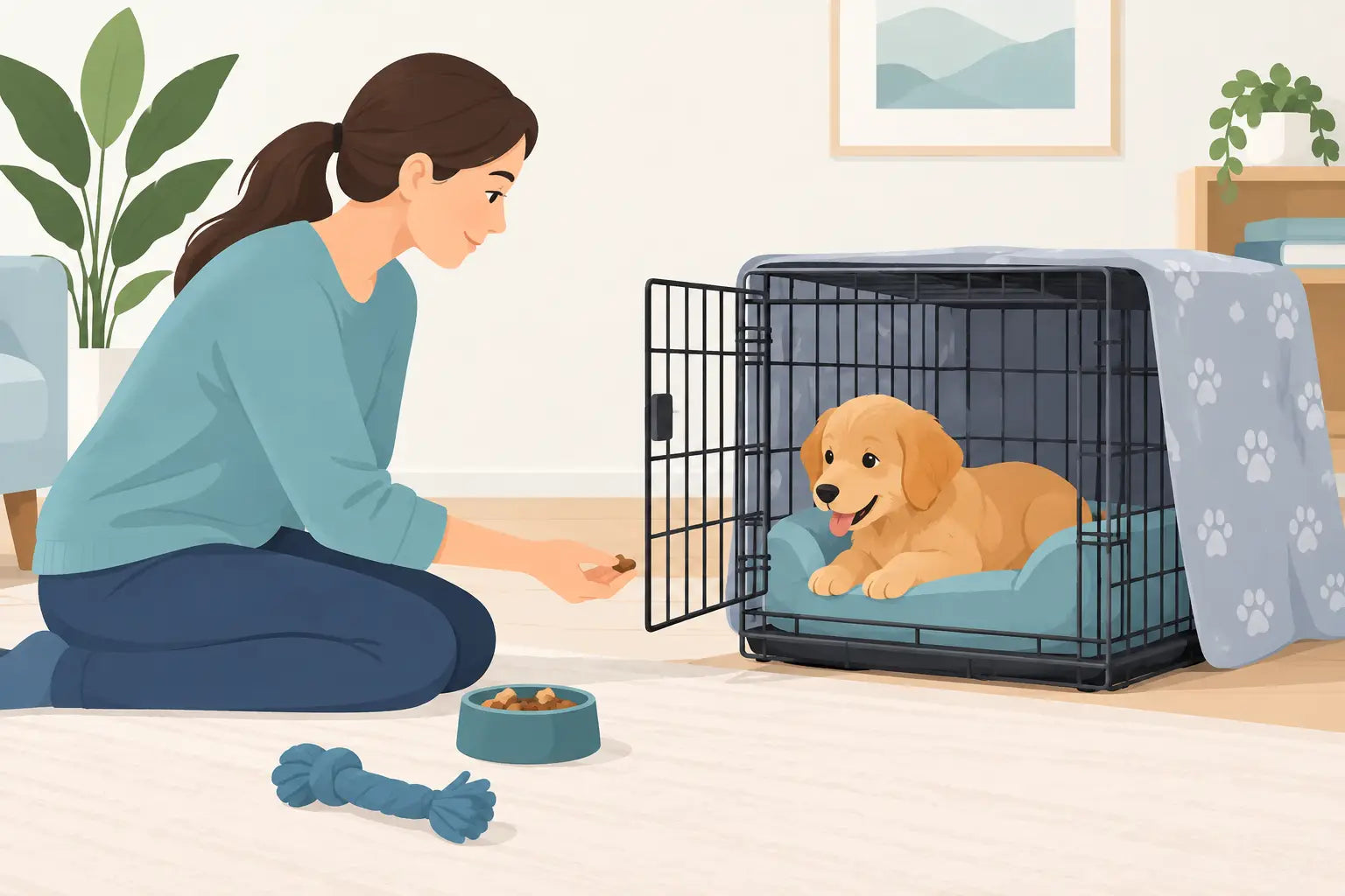 How to Crate Train a Puppy With Less Stress